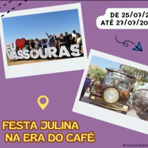 FESTA JULINA NA ERA DO CAFÉ / DIA 25/07/2025 (SEXTA-FEIRA) até 27/07/2025 (DOMINGO) / Local: VASSOURAS